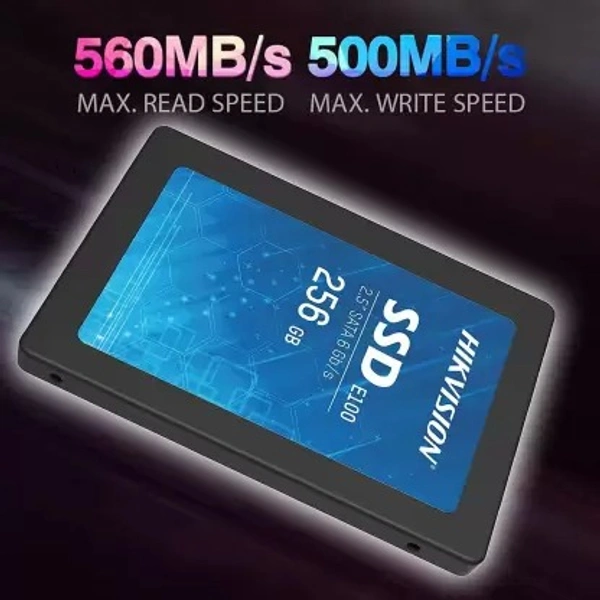 HIKVISION E100 256 GB Desktop, Laptop, All in One PC's, Surveillance Systems Internal Solid State Drive (SSD) (HS-SSD-E100) (Interface: SATA, Form Factor: 2.5 Inch)