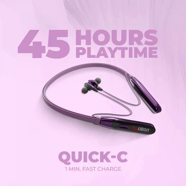 Rainbow Series Purple CL-50 Wireless Neckband - Purple