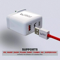 Maharaja Series CH-008 65W PD Charger With Type-C Cable - White