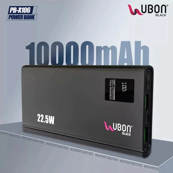 PB-X106 10000mAh Power Bank - Black