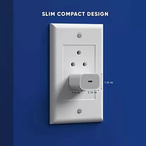 iphone Mobile Charger with Detachable Cable  (White, Cable Included)