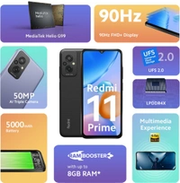 Redmi 11prime - Playful Green, 4GB+64GB