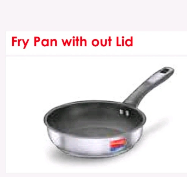 Prestige Platina Popular Cookware Frypan with Lid 220 - Should not dry heat, do no use sharp edged objects like Knige and Fork,Boli with Vinegor and citric 