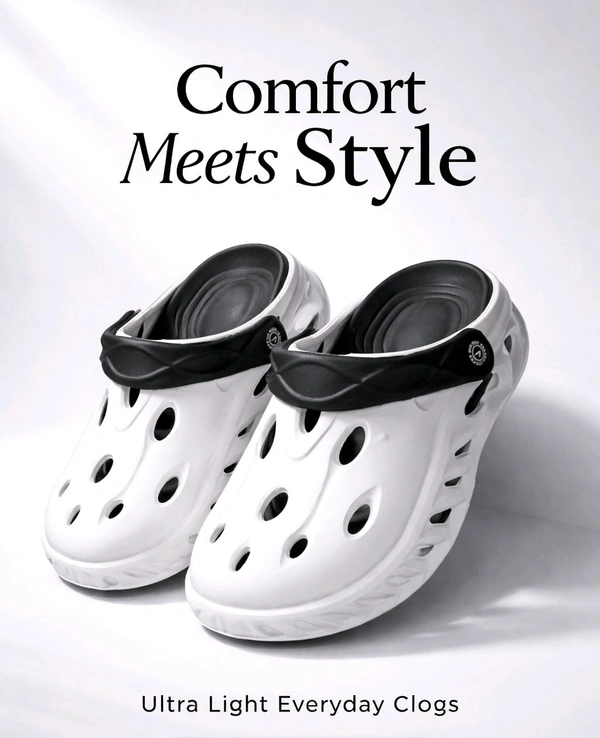 TRENDY WHITE EVA CLOGS