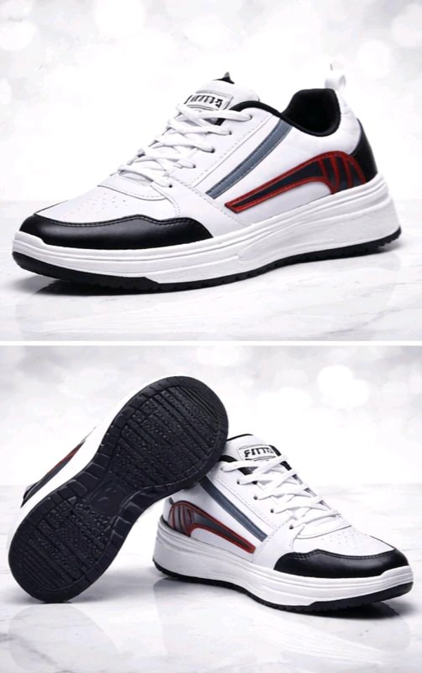 Fittos Trendy White Black Sneakers - 10