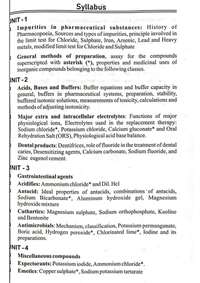 PHARMACEUTICAL INORGANIC CHEMISTRY - B.PHARMACY 1st SEM