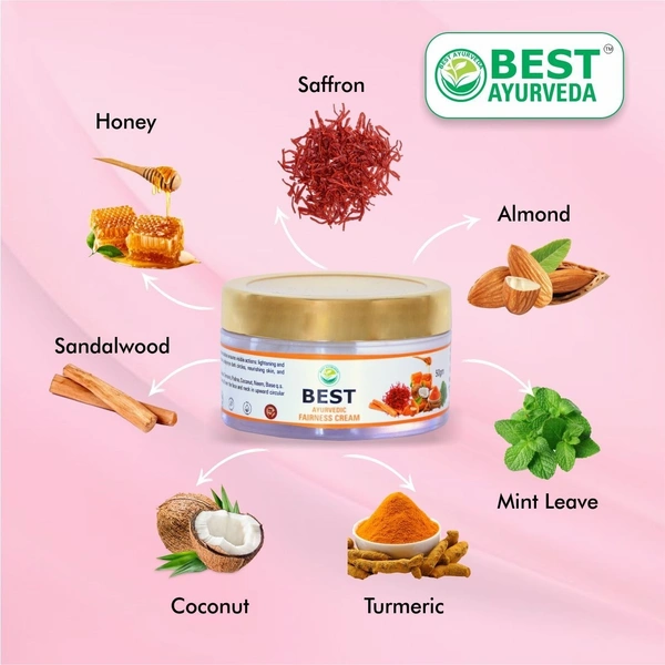 Best Ayurveda Best Fairness Cream | Promotes Glowing Skin | 50g