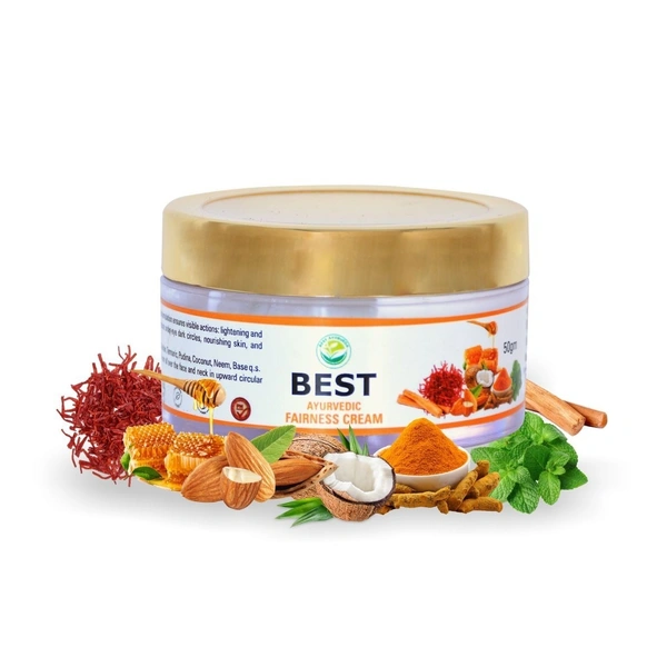 Best Ayurveda Best Fairness Cream | Promotes Glowing Skin | 50g