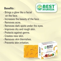Best Ayurveda Best Pimple Soap | Removes Pimples & Acne | Promotes Glowing Skin | Natural Skincare Solution | Pack Of 2