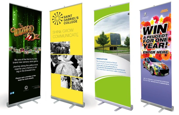  Roll-Up Standee, 3x6 feet With Print - "Eye-Catching Roll-Up Standee | Portable & Customizable Banner Display", Height- 6 feet x width- 3 feet