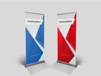  Roll-Up Standee, 3x6 feet With Print - "Eye-Catching Roll-Up Standee | Portable & Customizable Banner Display", Height- 6 feet x width- 3 feet