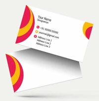 Gloss Coated Visiting Card - Multi Color