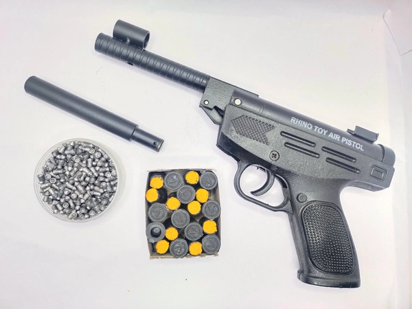 Rahino RHAINO AIR Toy WITH METAL ROD - Gray, 22 Cm