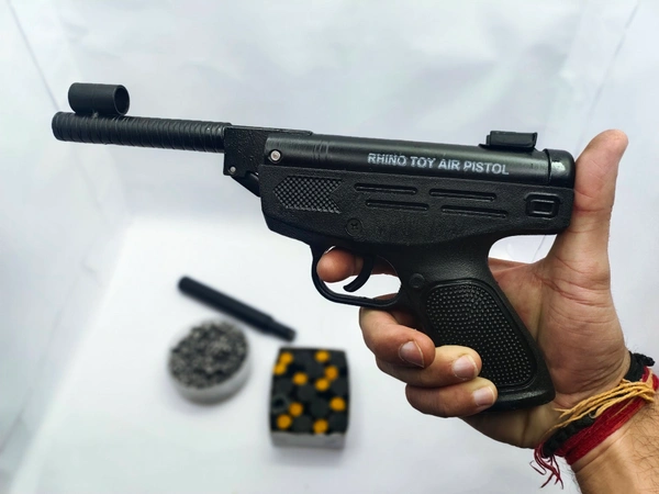 Rahino RHAINO AIR Toy WITH METAL ROD - Gray, 22 Cm