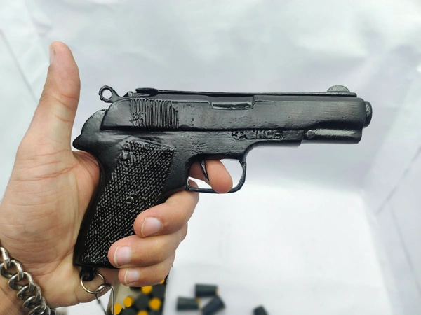 BLACK METAL 9 MM FULL METAL BLACk SOUND CORK  BRETTA STYLE  - Mine Shaft