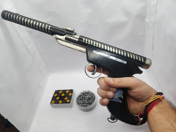 HOCKEY BLACK METAL POWERFUL GUN - Gray