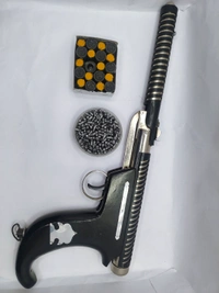 HOCKEY BLACK METAL POWERFUL GUN - Gray