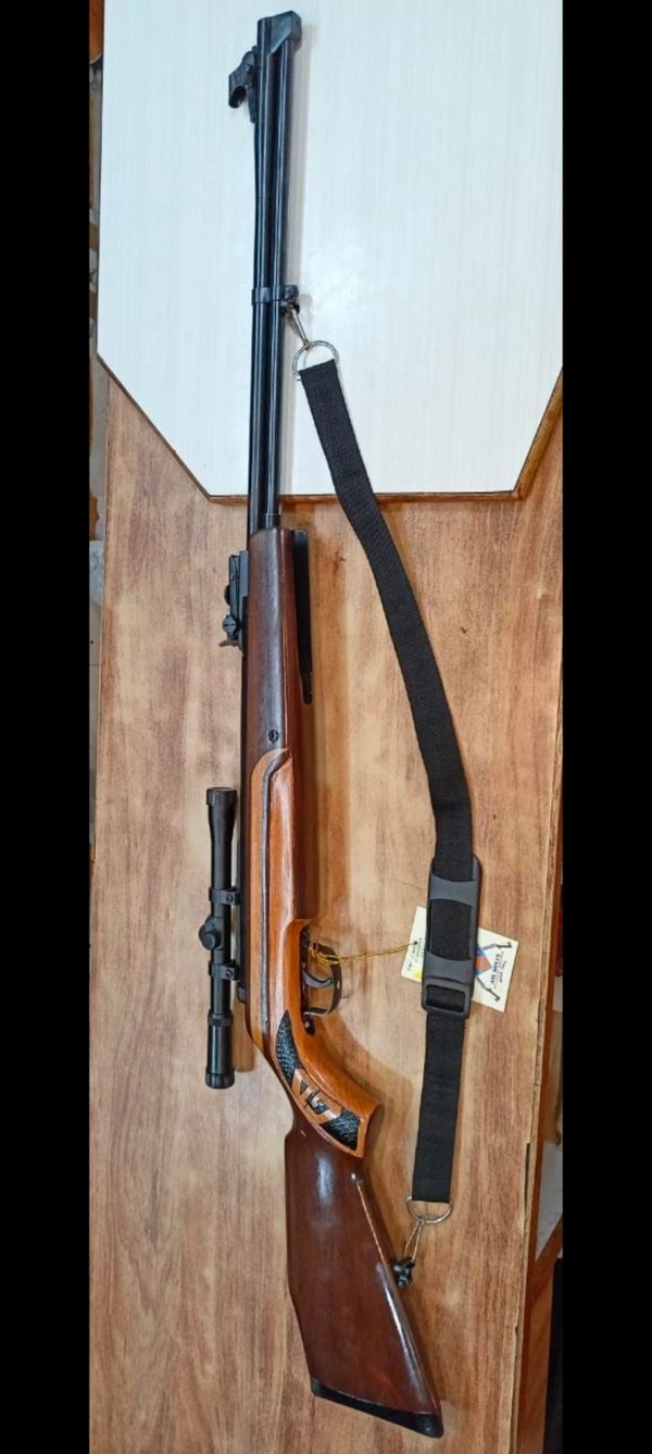 GD DOBULE BARREL LOAD FUNCTION WITH SCOPE - Brown, 4ft