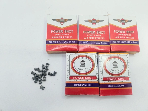 Power Shot 0.177 Palltes  500 Pc 5 Box Metal - Nobel, 5