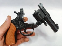 FIRE 🔥 RING METAL HEAVY WEIGHT TOY - Black, 8 Inch