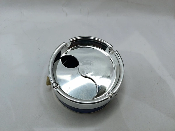 ASH TRAY PLASTIC  - Blue, 6 Inch