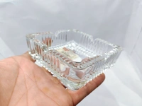 ASH TRAY GLASS - White, 10 Inch