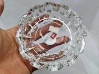 ASH TRAY GLASS - White, 10 Inch