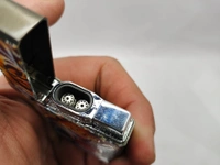 TIGER DOBULE JETT LIGHTER  - Brown, 3 Inches