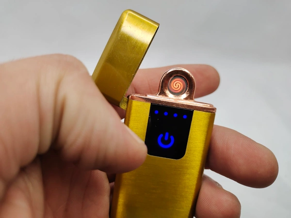 USB CHARGABLE LIGHTER FOR CIGGARTE  - Gold, 4 Inches