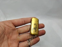 2INCH SMALL SIZE LIGHTER KEY CHAIN  - Gold, 2 Inch
