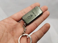 2INCH SMALL SIZE LIGHTER KEY CHAIN  - Gray, 2 Inch