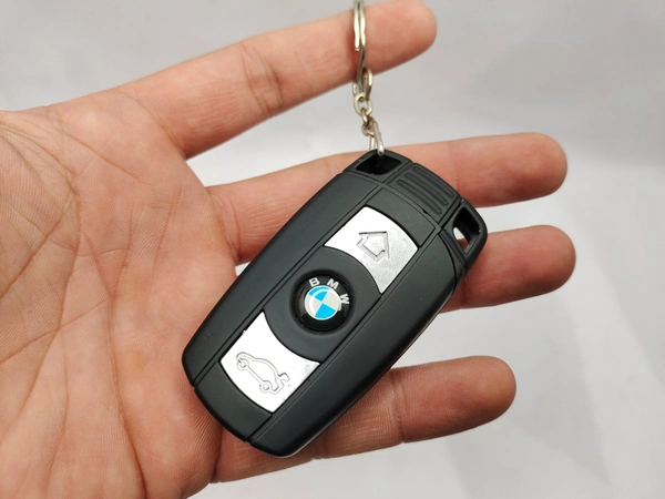 BRANDED KEY CHAIN WITH LED. JET  - Black, 4 Inches