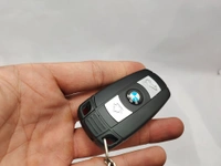 BRANDED KEY CHAIN WITH LED. JET  - Black, 4 Inches