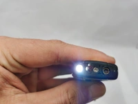 BRANDED KEY CHAIN WITH LED. JET  - Black, 4 Inches