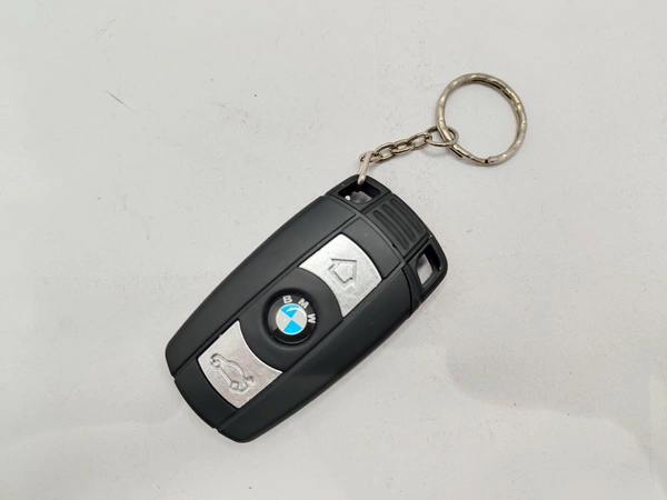 BRANDED KEY CHAIN WITH LED. JET  - Black, 4 Inches