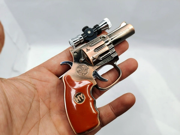 FULL METAL TOY WITH LAZOR LIGHT - Raw Sienna, 5 Inch