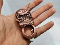 SKULL FULL METAL TOY - Brown, 5 Inches