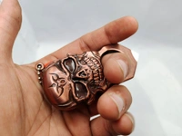 SKULL FULL METAL TOY - Brown, 5 Inches