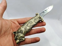 TIGER FULL METAL TOY  ANTIQUE BEST QUALITY  - Brown, 8 Inches