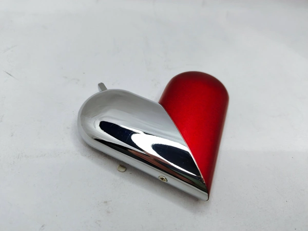HEART SHAPE FULL METAL  - Red, 5