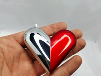 HEART SHAPE FULL METAL  - Red, 5