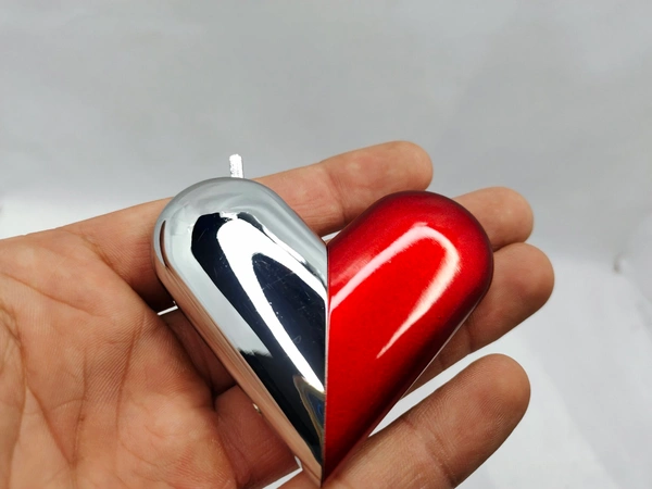 HEART SHAPE FULL METAL  - Red, 5
