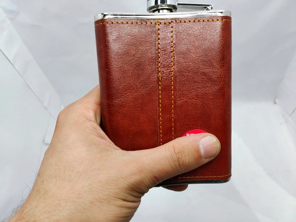 ANTIQUE BOTTLE STAINLESS STEEL  - Brown, 10 Inches