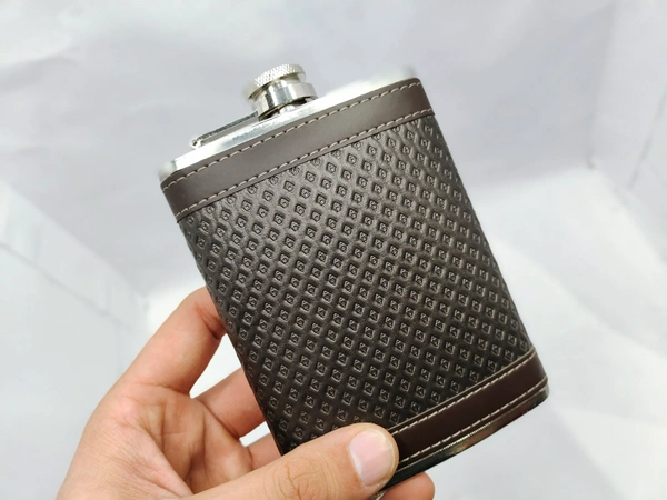 ANTIQUE BOTTLE STAINLESS STEEL  - Brown, 12 Inches