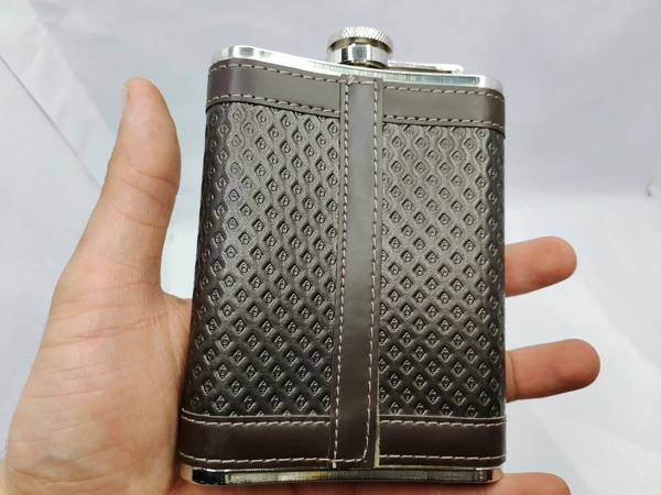 ANTIQUE BOTTLE STAINLESS STEEL  - Brown, 12 Inches