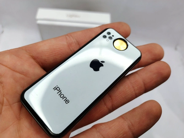 FULL METAL  APPLE 🍎 SHAPE  - White, 3 Function