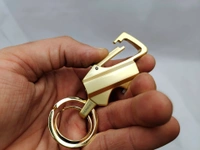 HONEST KEY CHAIN WITH THREAD - Gold, 43inch