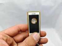 FULL METAL  APPLE 🍎 SHAPE  Key Chain  - Gold, 2 Inch