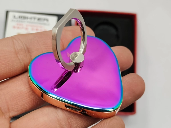 HEART SHAPE FINGER TOY - Magenta / Fuchsia, 2 Inch