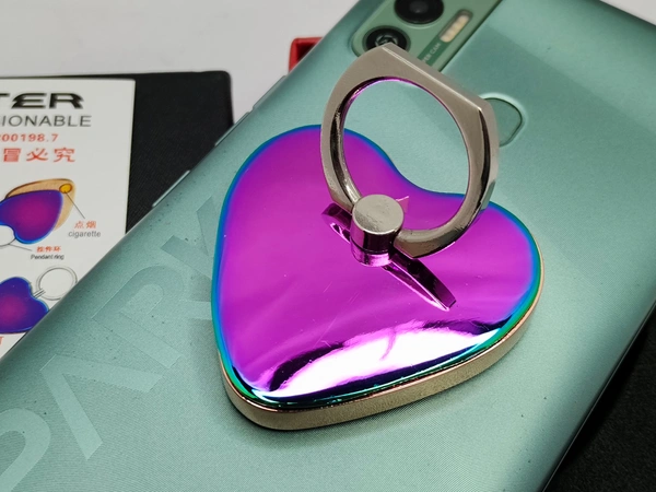 HEART SHAPE FINGER TOY - Magenta / Fuchsia, 2 Inch